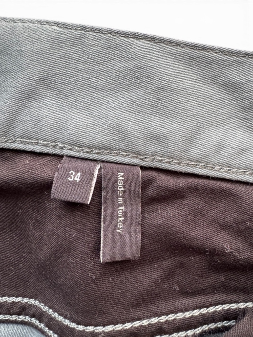 THEORY Haydin Straight Slim Fit Green Jeans Pants Men’s 34 Stretch - Picture 4 of 10